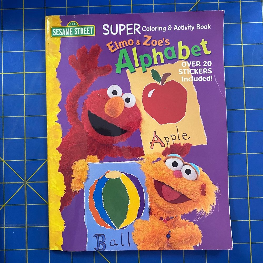 Elmo's & Zoe's Alphabet Super Coloring & Activity Book